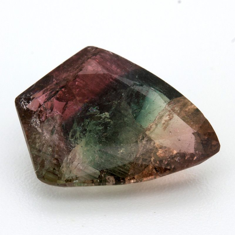 Turmalin 6,25 ct, dwubarwny, szlif latawiec