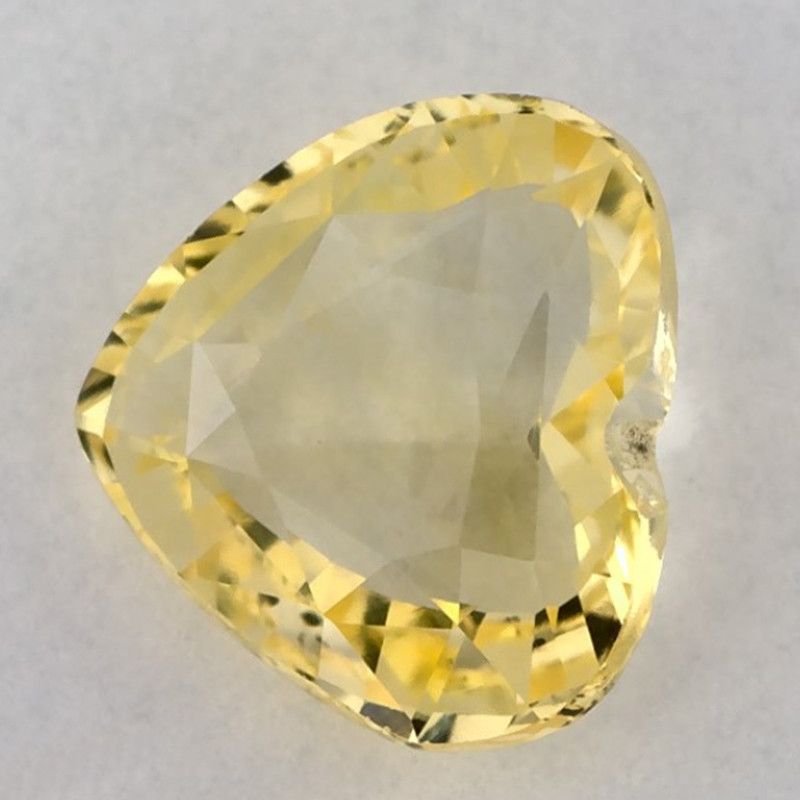 Szafir 1,60 ct, żółty, szlif serce