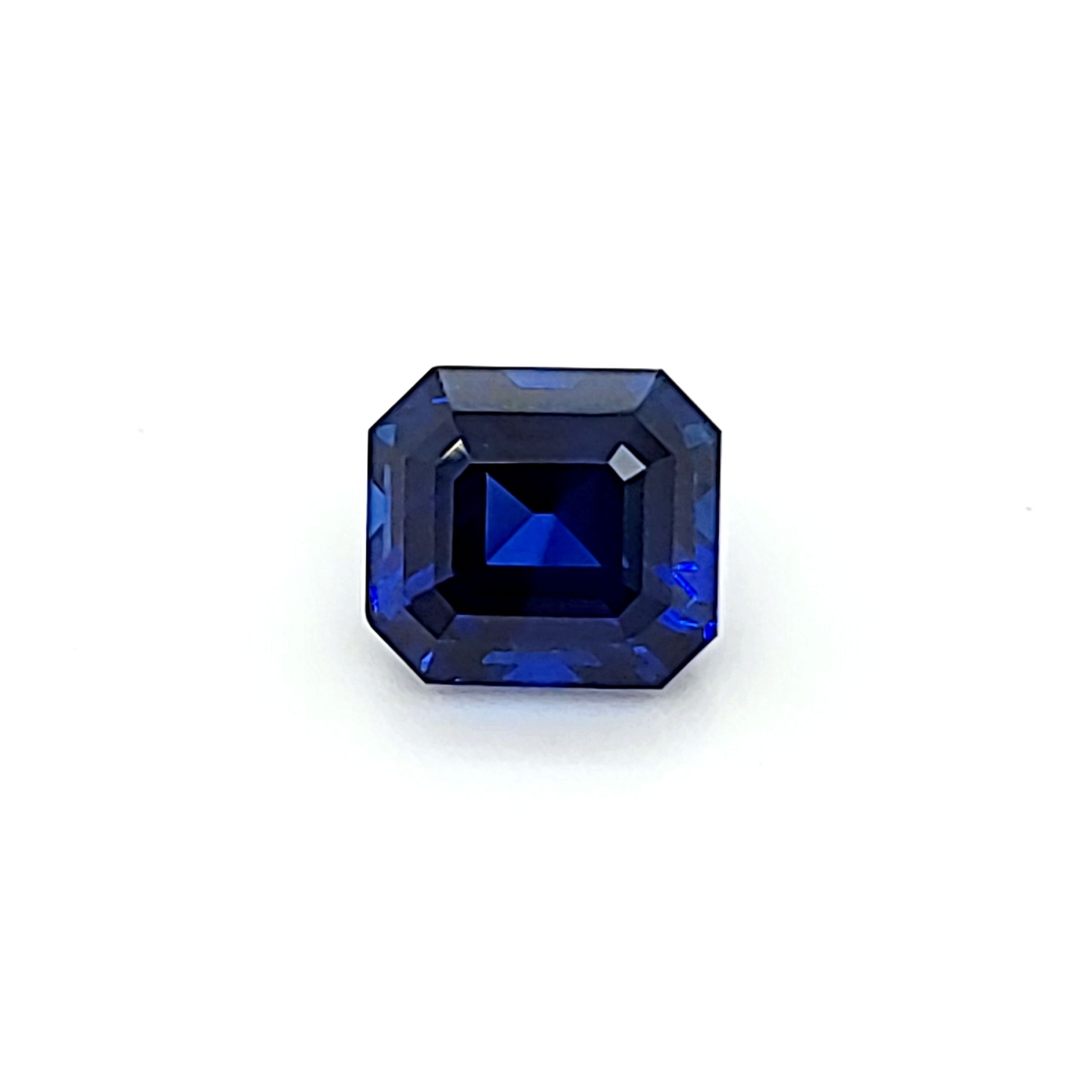 SAPPHIRE FACETED 5.02ct BLUE Blue EC SRILANKA HEATED