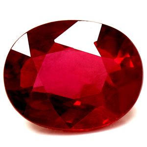 Rubin 2,16 ct, czerwony, szlif owalny