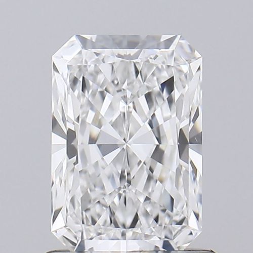 1.05-carat radiant diamond with E color, null cut, and VS1 clarity.