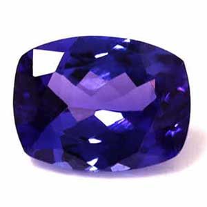 Tanzanit 2,10 ct, niebieski, szlif cushion