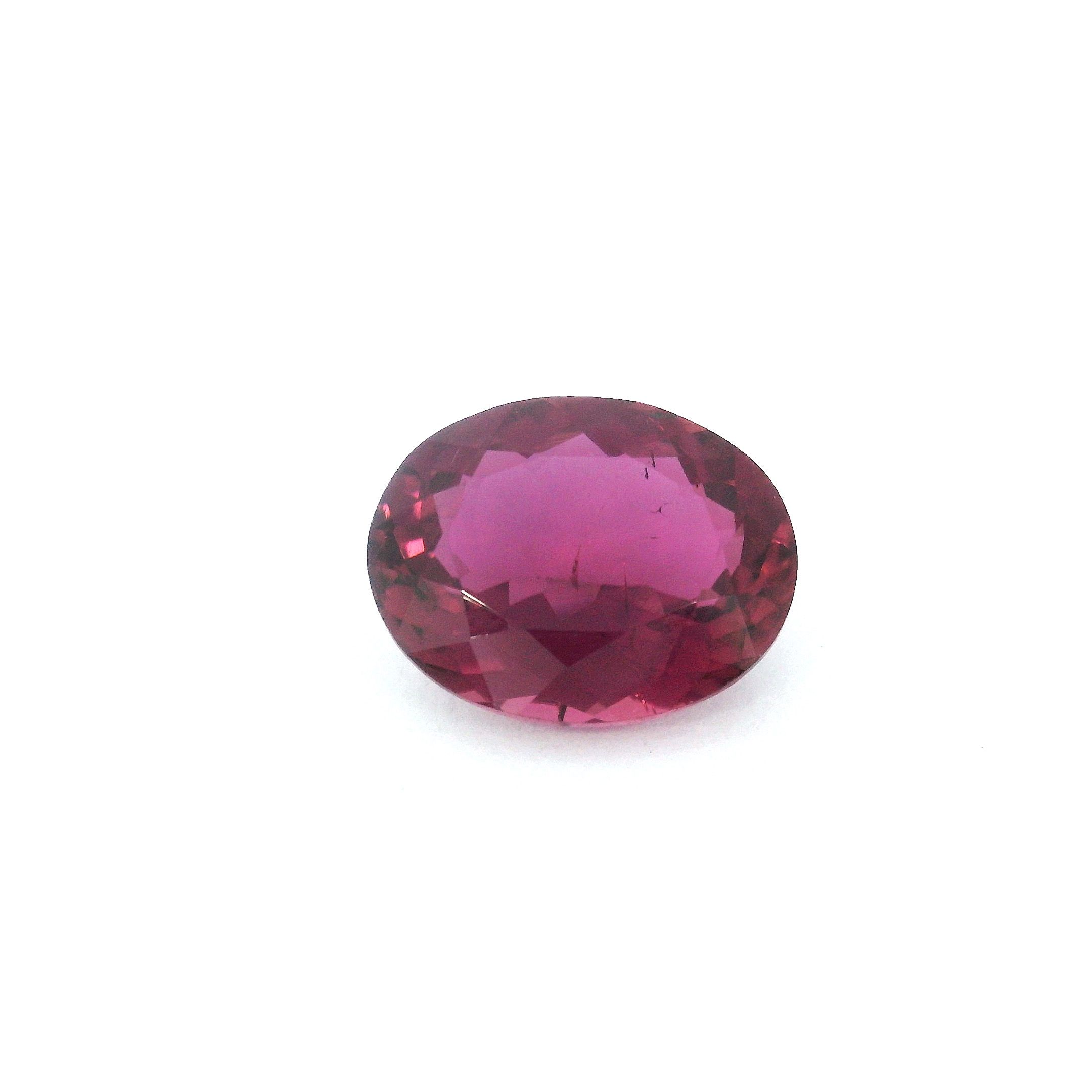 Turmalin 3,25 ct, różowy, szlif owalny