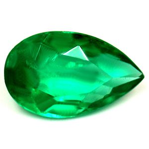 Szmaragd 1,47 ct, zielony, szlif gruszka