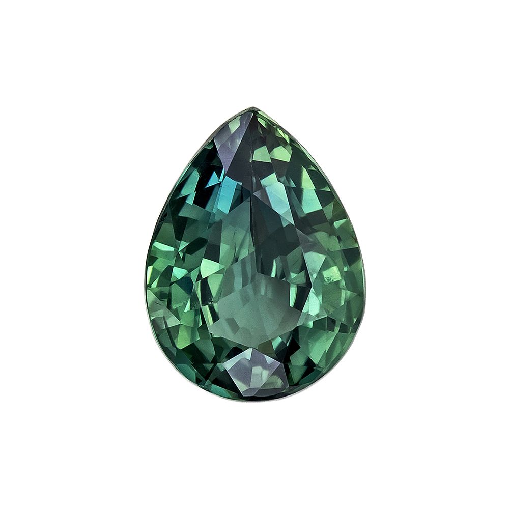 SAPPHIRE FACETED 1.05ct GREEN SI MADAGASCAR HEATED