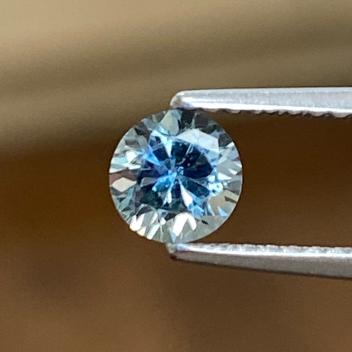 SAPPHIRE FACETED 0.54ct GREEN Blue Green EC UNITEDSTATES HEATED