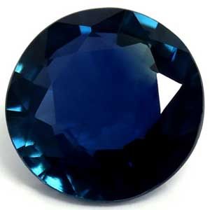 SAPPHIRE FACETED 0.5ct BLUE Deep Blue EC MADAGASCAR HEATED