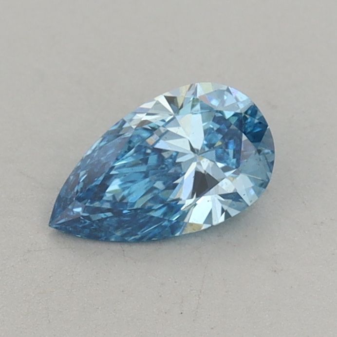 0.42 CT Fancy Vivid Blue PEAR