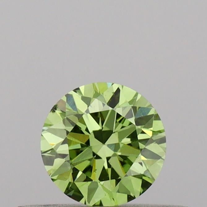 0.31 CT Fancy Vivid Green ROUND