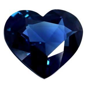 Szafir 2,51 ct, niebieski, szlif serce