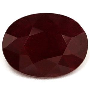 RUBY FACETED 1.35ct RED Deep Red SI REST_OF_AFRICA HEATED