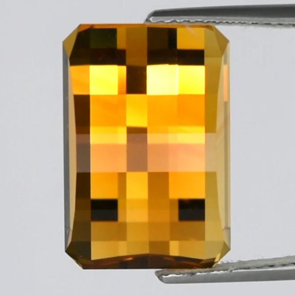 CITRINE FACETED 13.28ct YELLOW Orangey Yellow EC BRAZIL HEATED