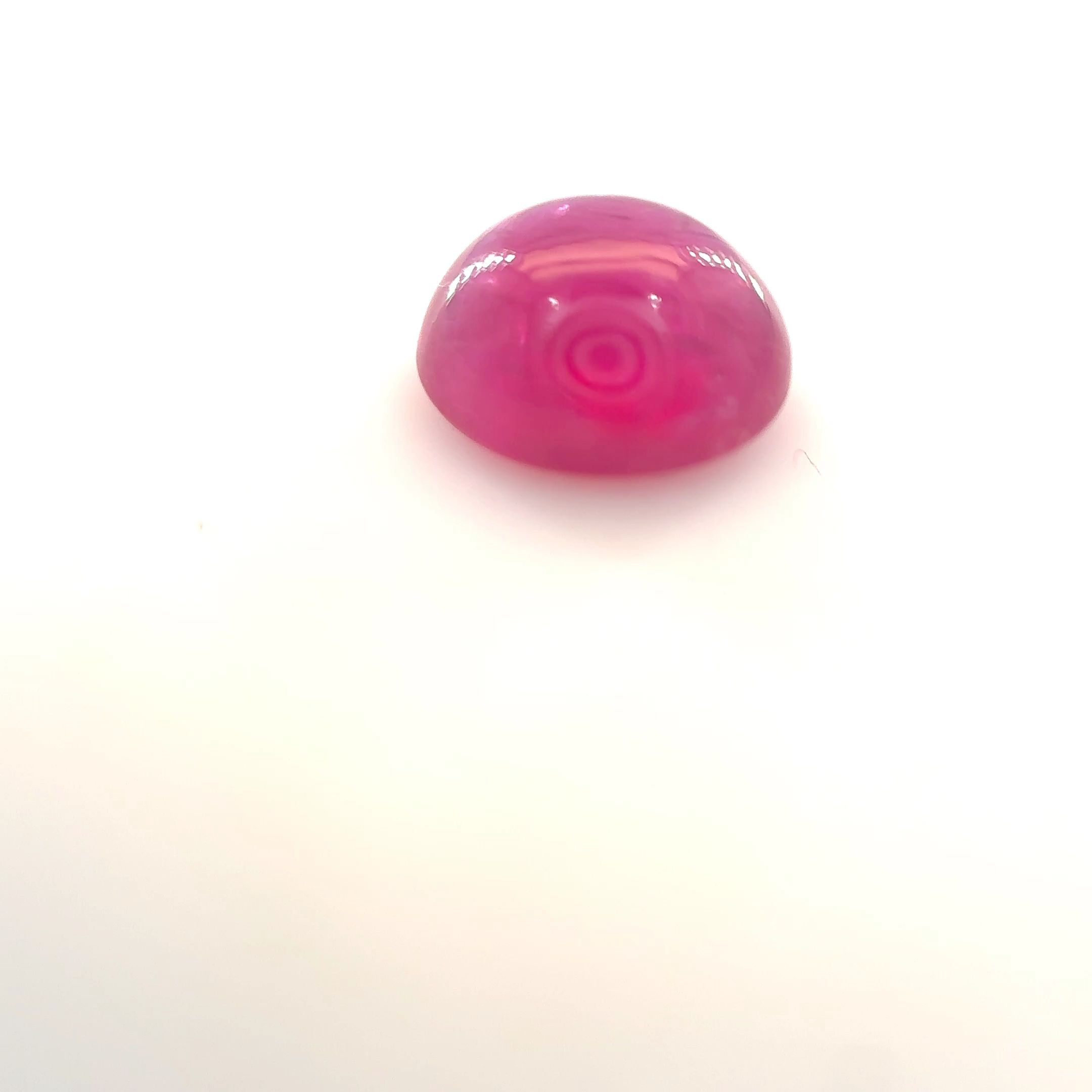 Rubin 1,78 ct, czerwony, kaboszon