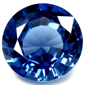 Szafir 1,44 ct, niebieski, szlif okrągły