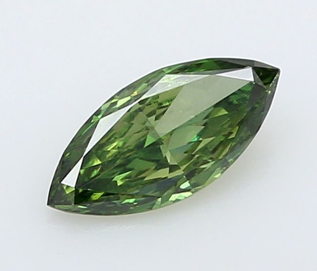 0.27 CT Fancy Vivid Green MARQUISE