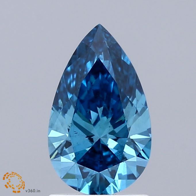 1.05 CT Fancy Vivid Blue PEAR