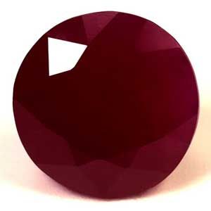 Rubin 2,94 ct, czerwony, szlif okrągły