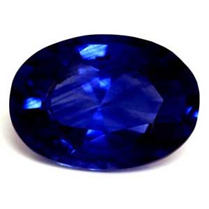 Szafir 2,18 ct, niebieski, szlif owalny