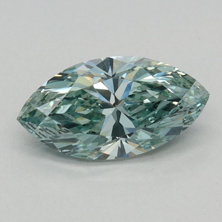0.34 CT Fancy Vivid Green MARQUISE