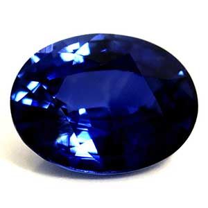 Szafir 1,16 ct, niebieski, szlif owalny