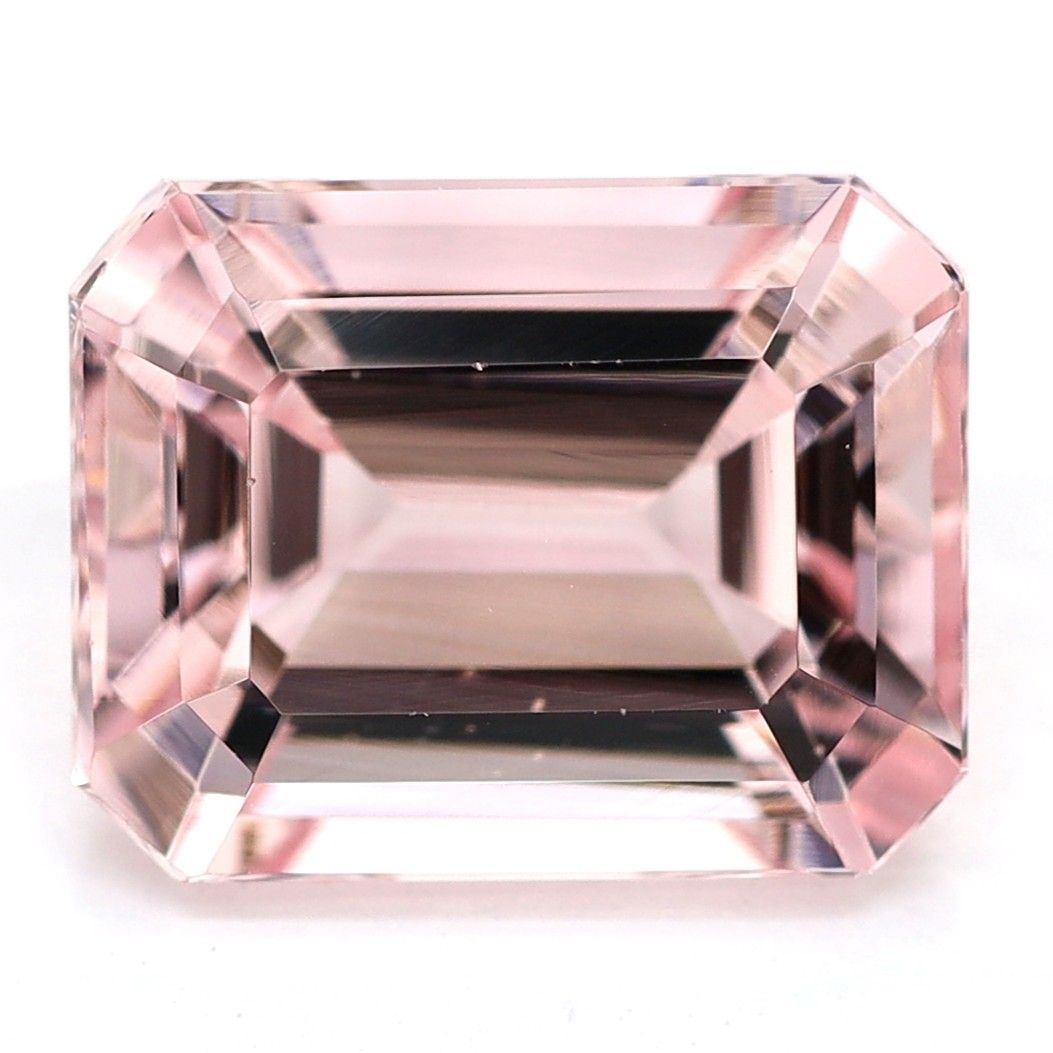 Morganit 2,47 ct, różowy, szlif szmaragdowy