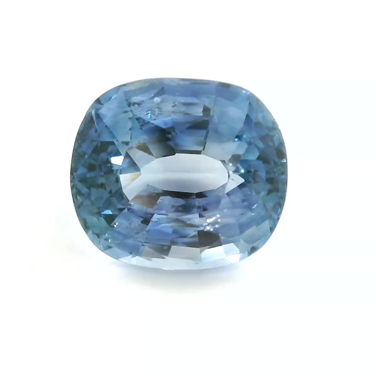 Szafir 5,78 ct, niebieski, szlif cushion