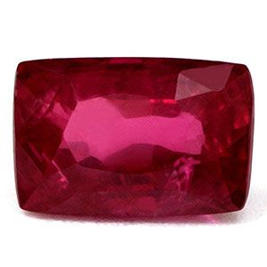 Rubin 1,50 ct, czerwony, szlif cushion