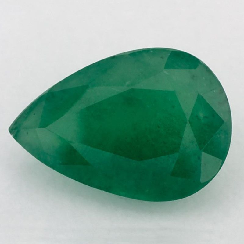 Szmaragd 3,34 ct, zielony, szlif gruszka