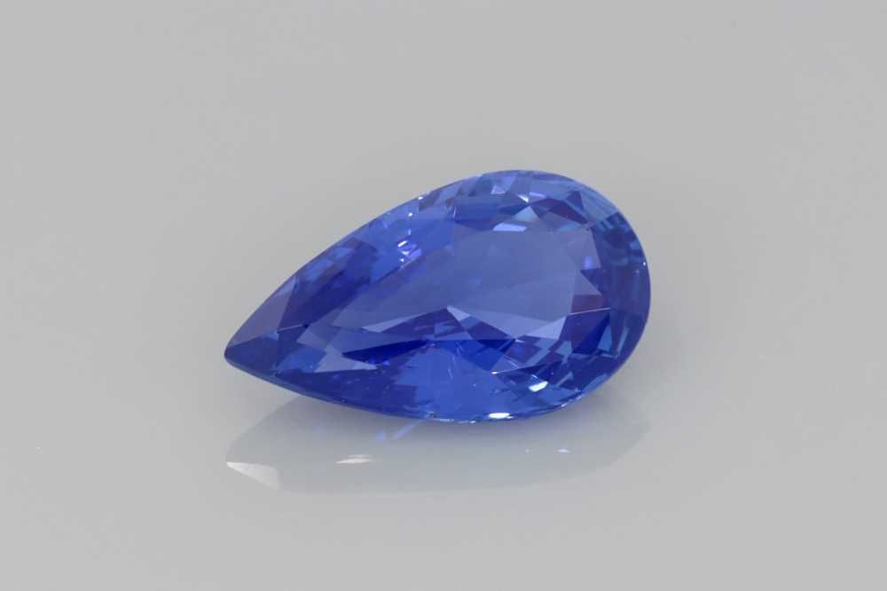 2.04 Carat Blue Pear Sapphire