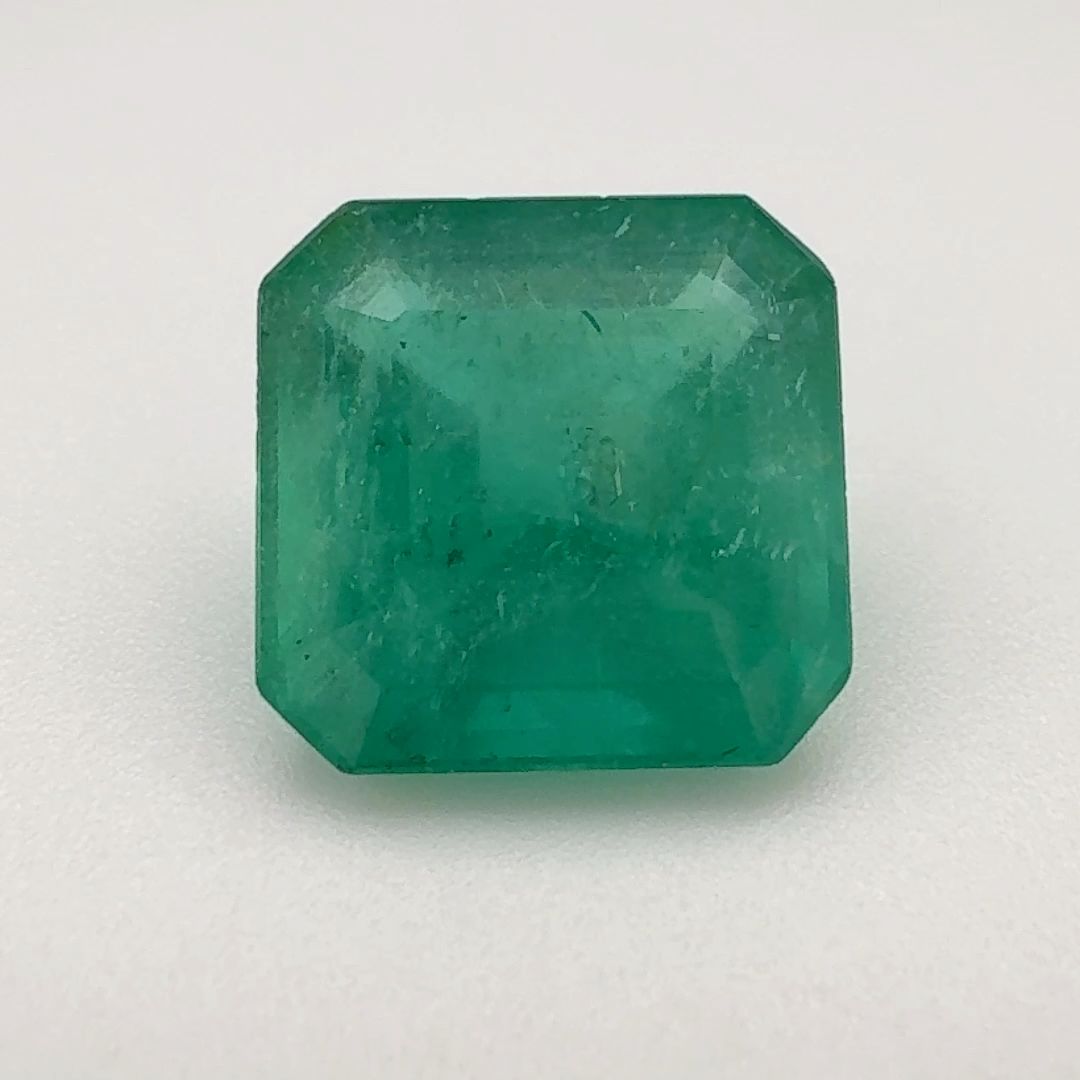 Szmaragd 6,00 ct, zielony, szlif ośmiokątny