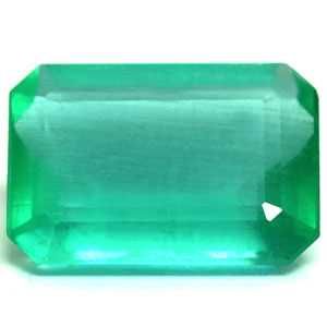 Szmaragd 5,47 ct, zielony, szlif szmaragdowy