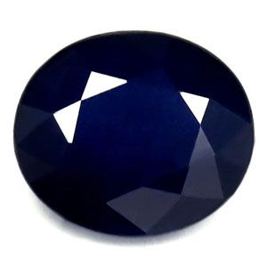 SAPPHIRE FACETED 1.06ct BLUE Deep Blue EC THAILAND HEATED
