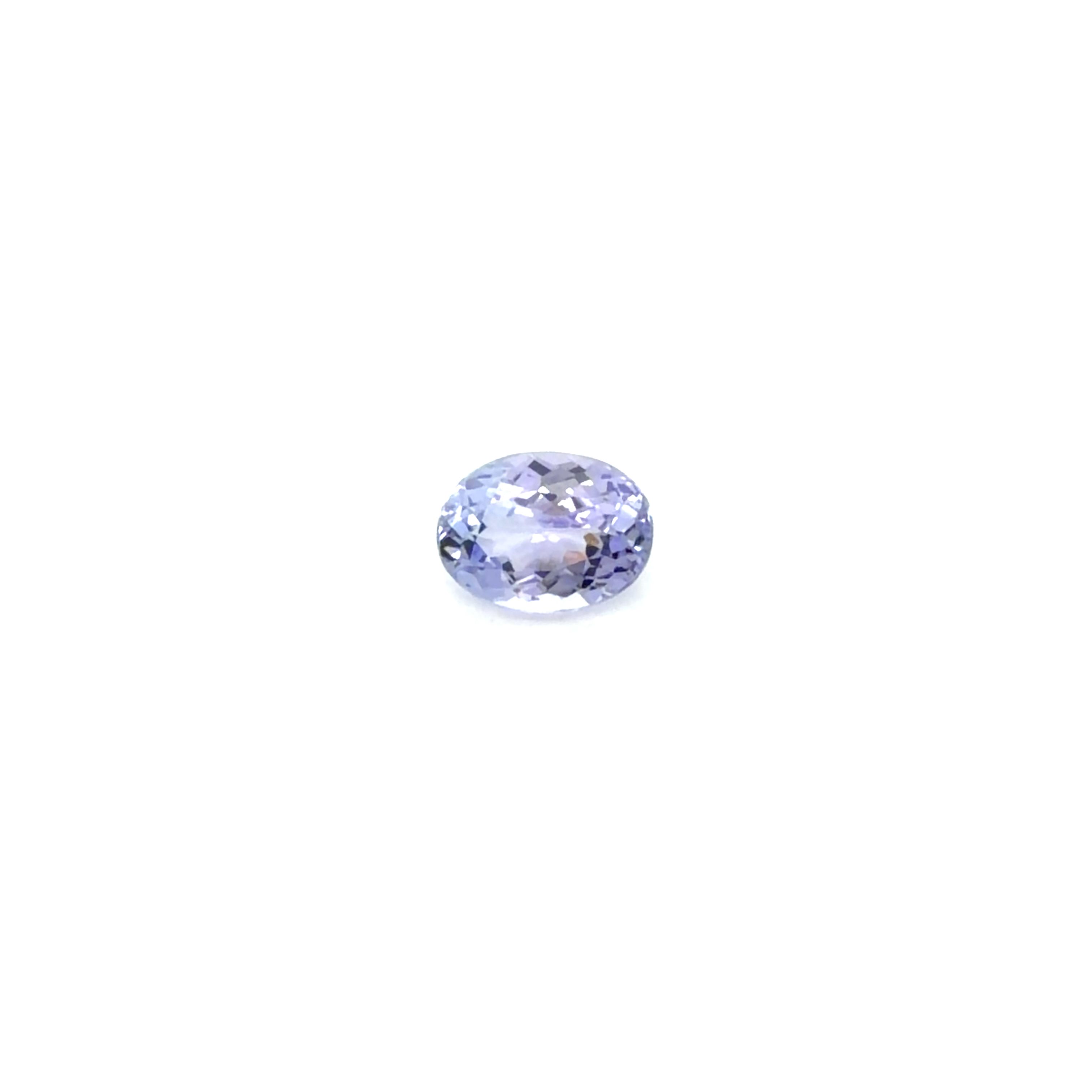 Tanzanit 1,47 ct, niebieski, szlif owalny