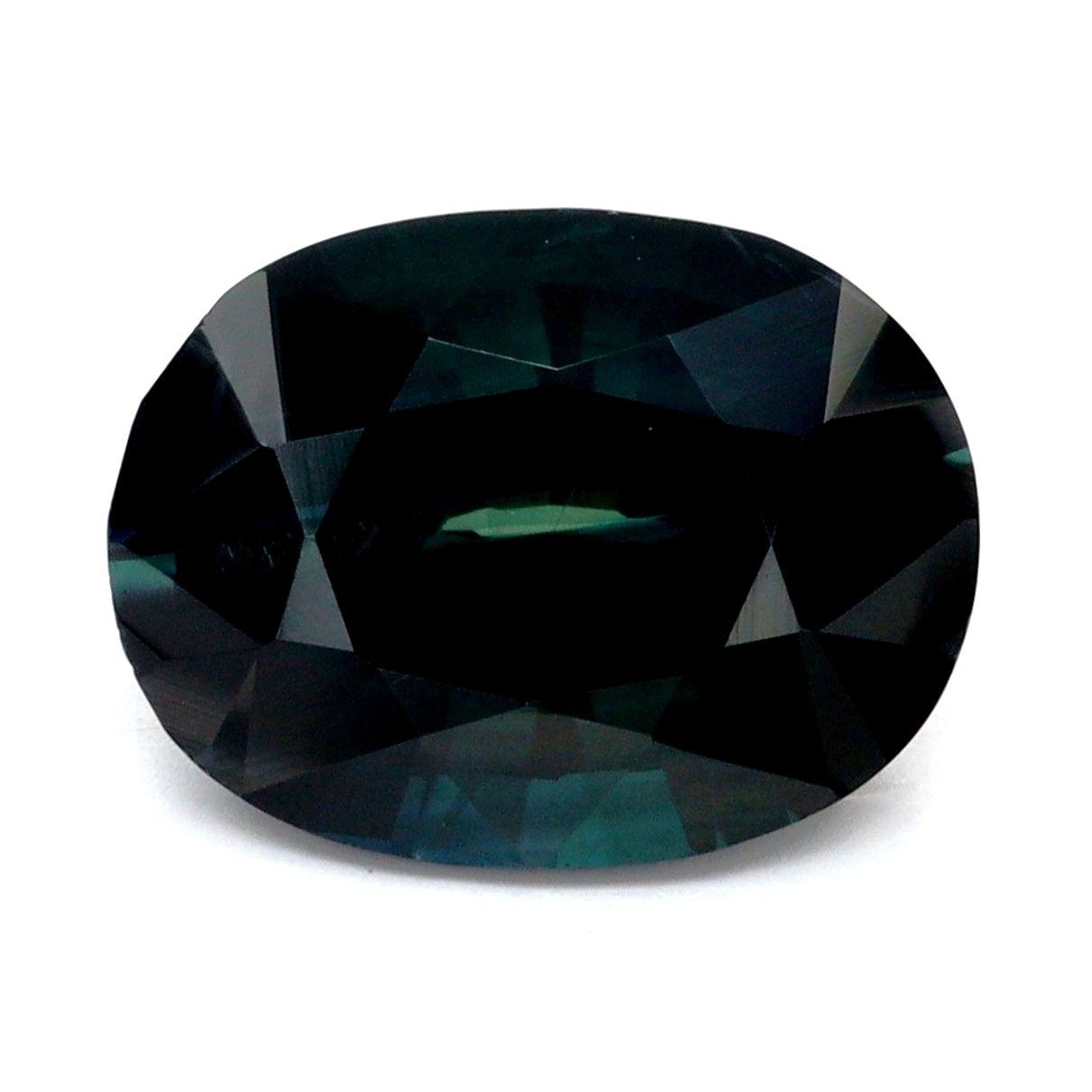 Szafir 2,66 ct, morski, szlif owalny