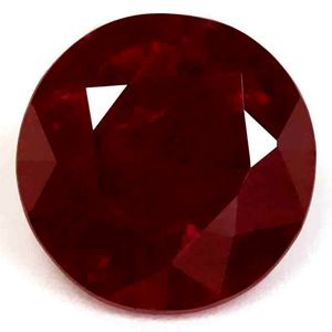 Rubin 1,73 ct, czerwony, szlif okrągły