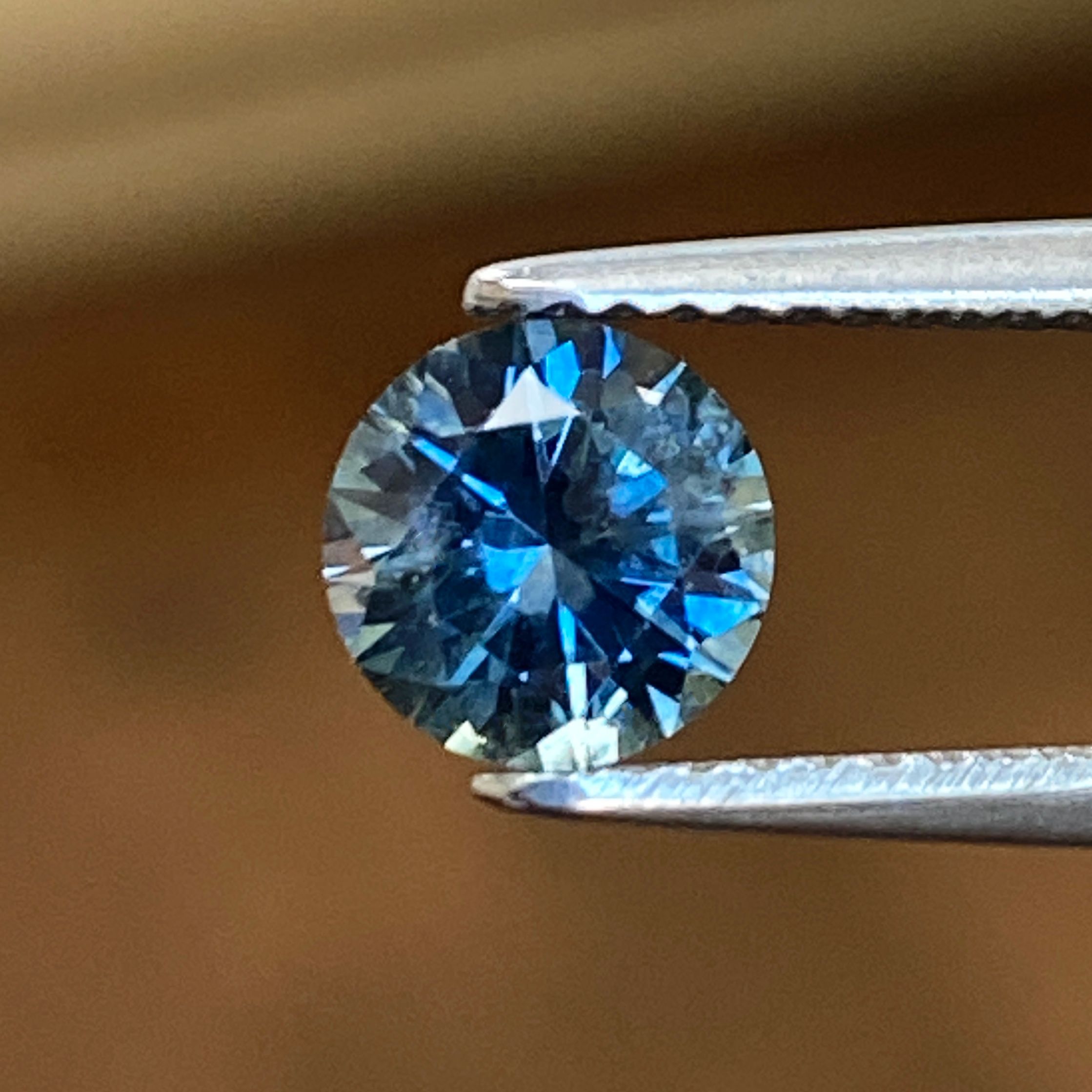 SAPPHIRE FACETED 1.17ct GREEN Blue Green EC UNITEDSTATES HEATED