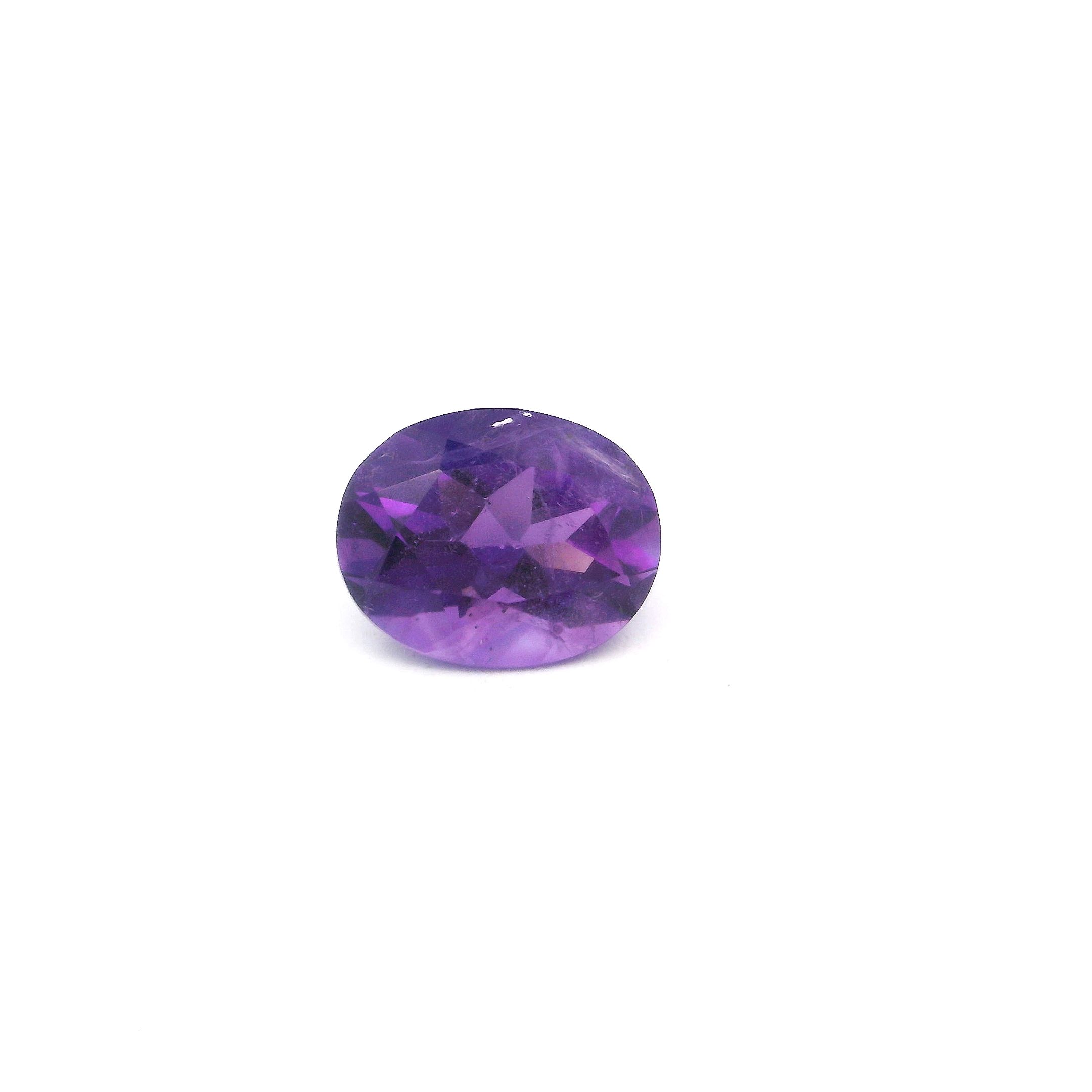 Ametyst 2,45 ct, purpurowy, szlif owalny