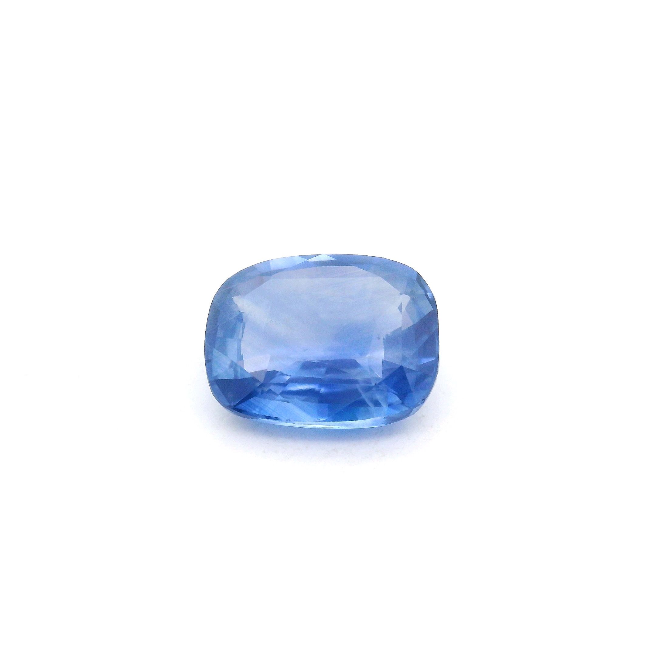 Szafir 3,01 ct, niebieski, szlif cushion