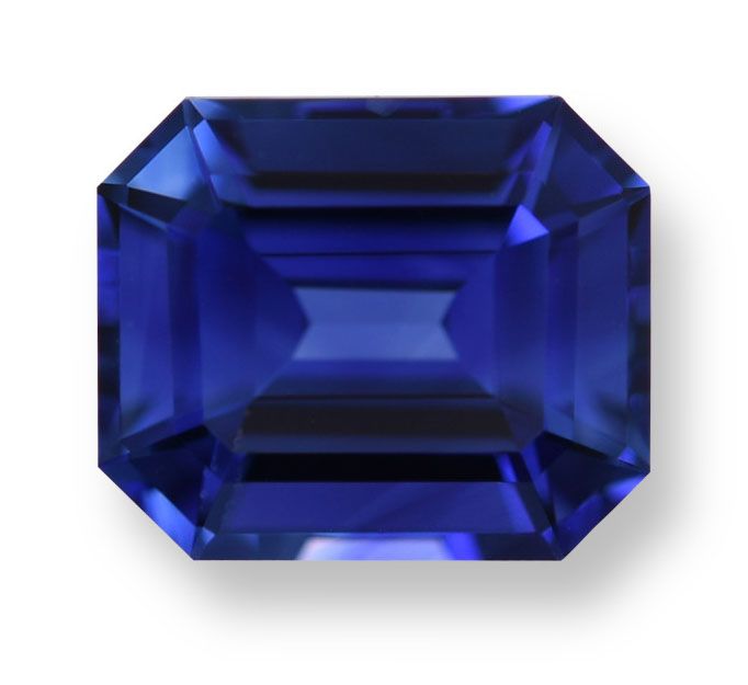 Szafir 1,06 ct, niebieski, szlif szmaragdowy