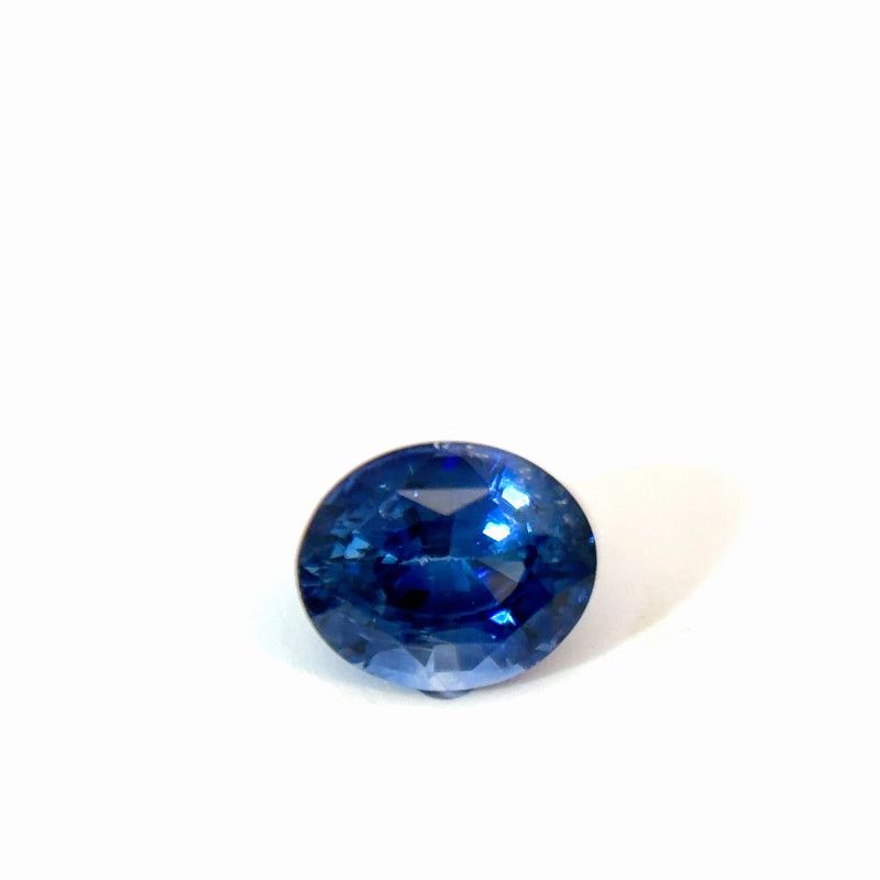 Szafir 1,40 ct, niebieski, szlif owalny