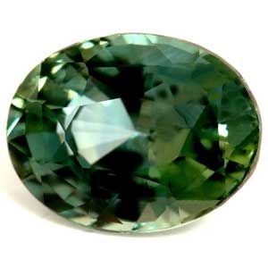 Szafir 1,65 ct, morski, szlif owalny