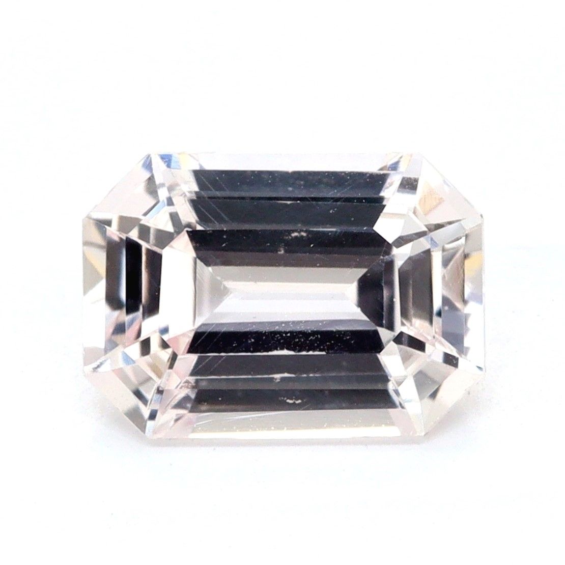 Szafir 1,63 ct, różowy, szlif szmaragdowy