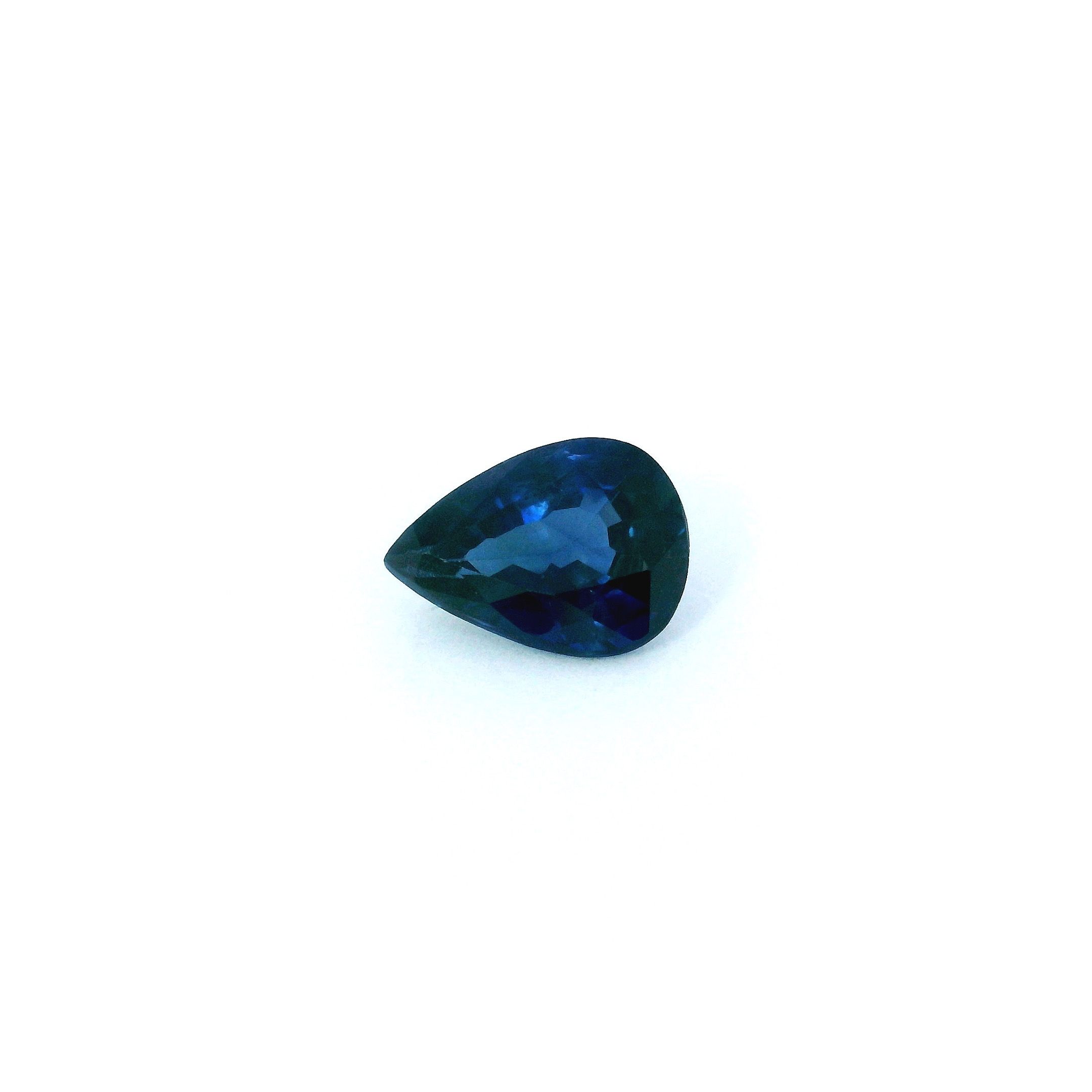 Szafir 1,21 ct, niebieski, szlif gruszka