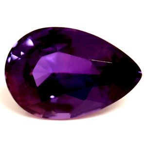 Szafir 1,22 ct, purpurowy, szlif gruszka