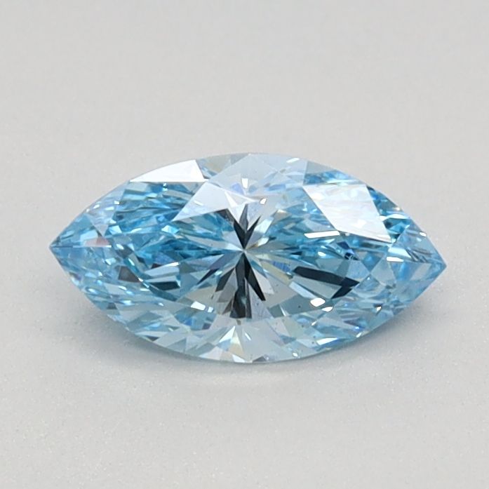 0.4 CT Fancy Vivid Blue MARQUISE