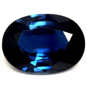 Szafir 1,08 ct, niebieski, szlif owalny