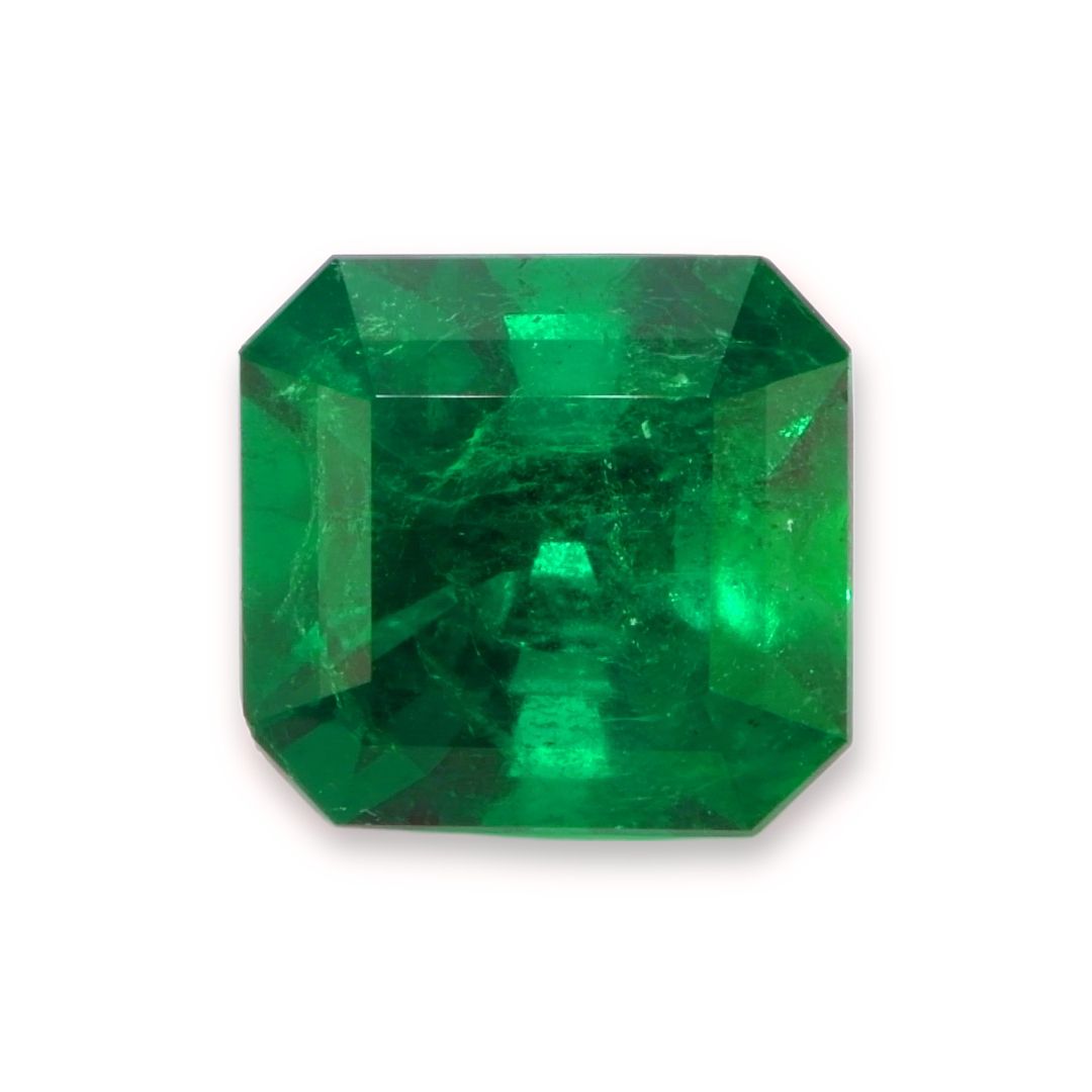 Szmaragd 15,74 ct, zielony, szlif szmaragdowy