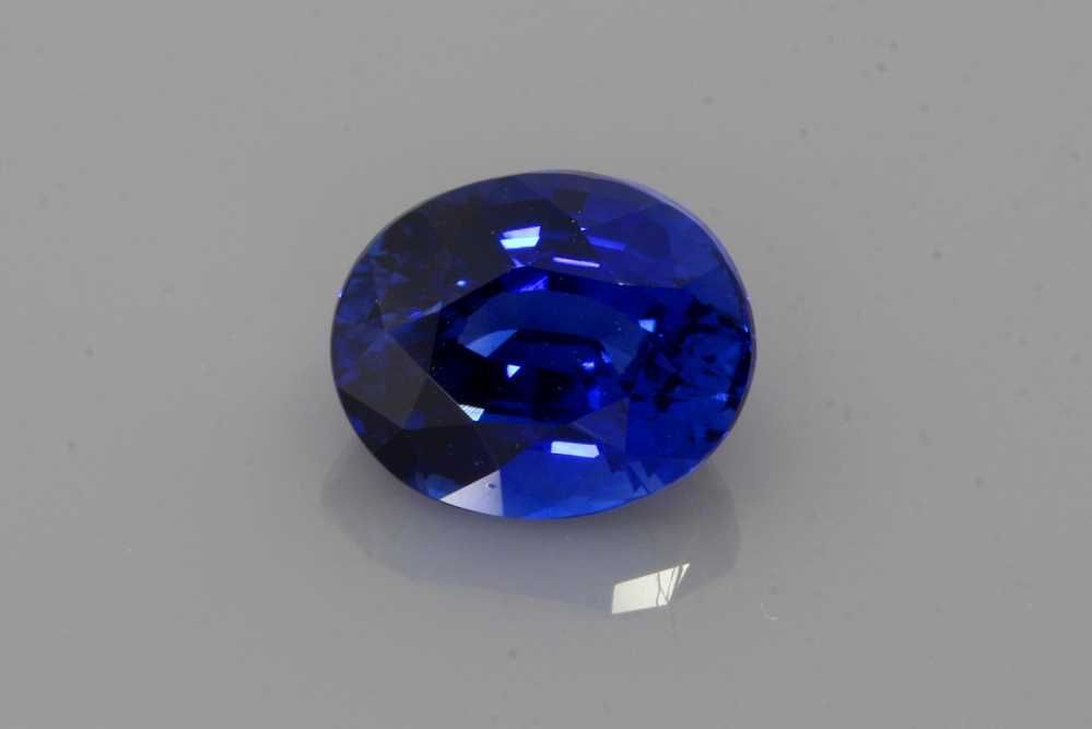 Szafir 2,54 ct, niebieski, szlif owalny