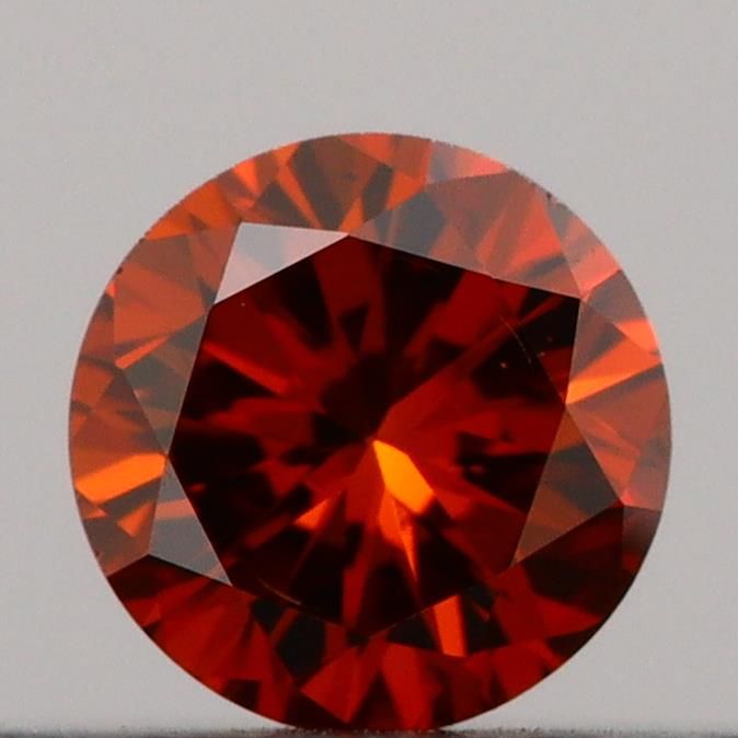 0.17 CT Fancy Vivid Orange ROUND