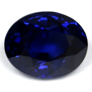 Szafir 4,06 ct, niebieski, szlif owalny